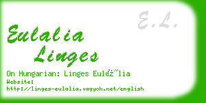 eulalia linges business card